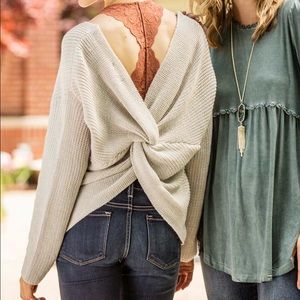 Knot-Tie Sweater 🖤